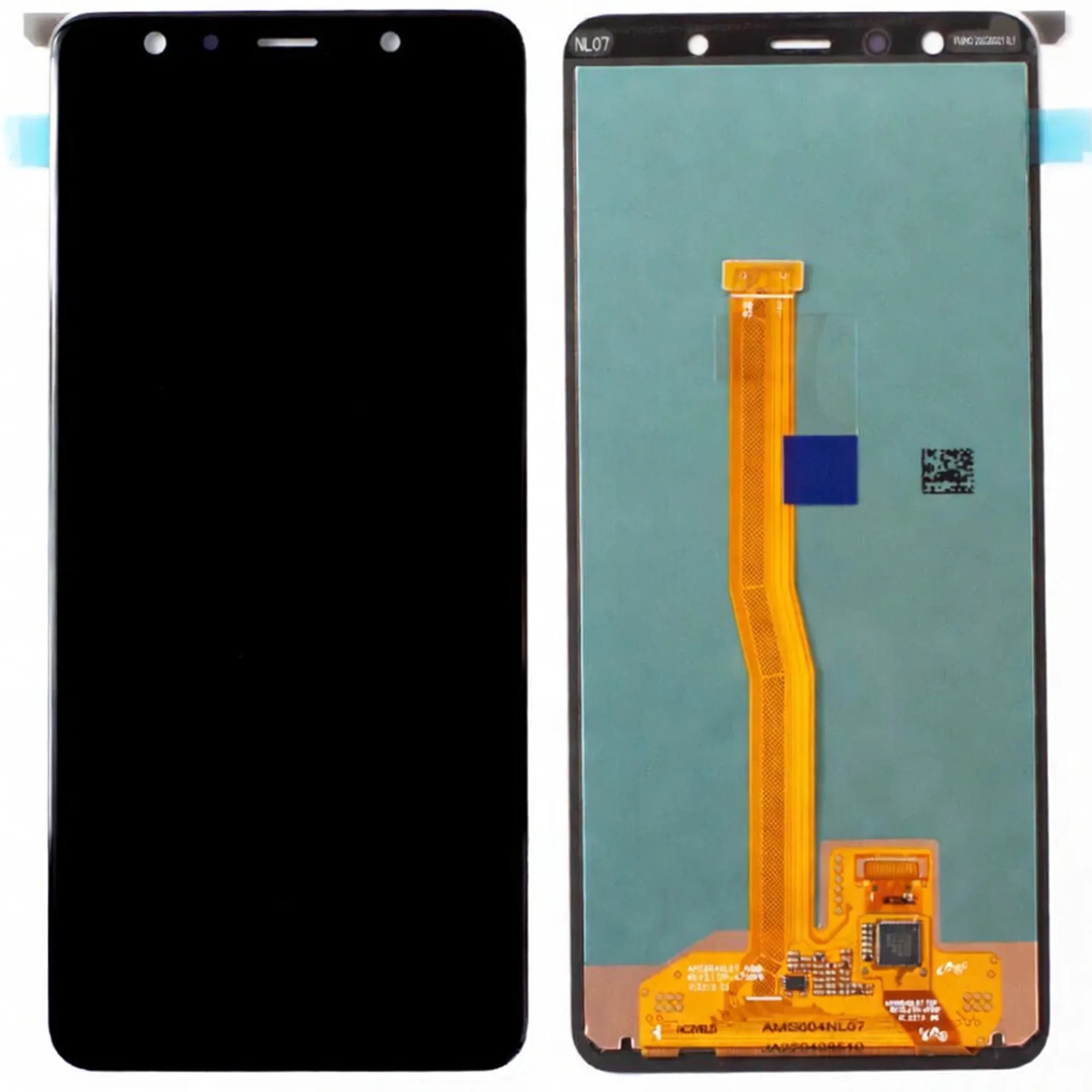 Original Samsung Galaxy A7 2018 (SM-A750F) Service Pack Display in Schwarz.