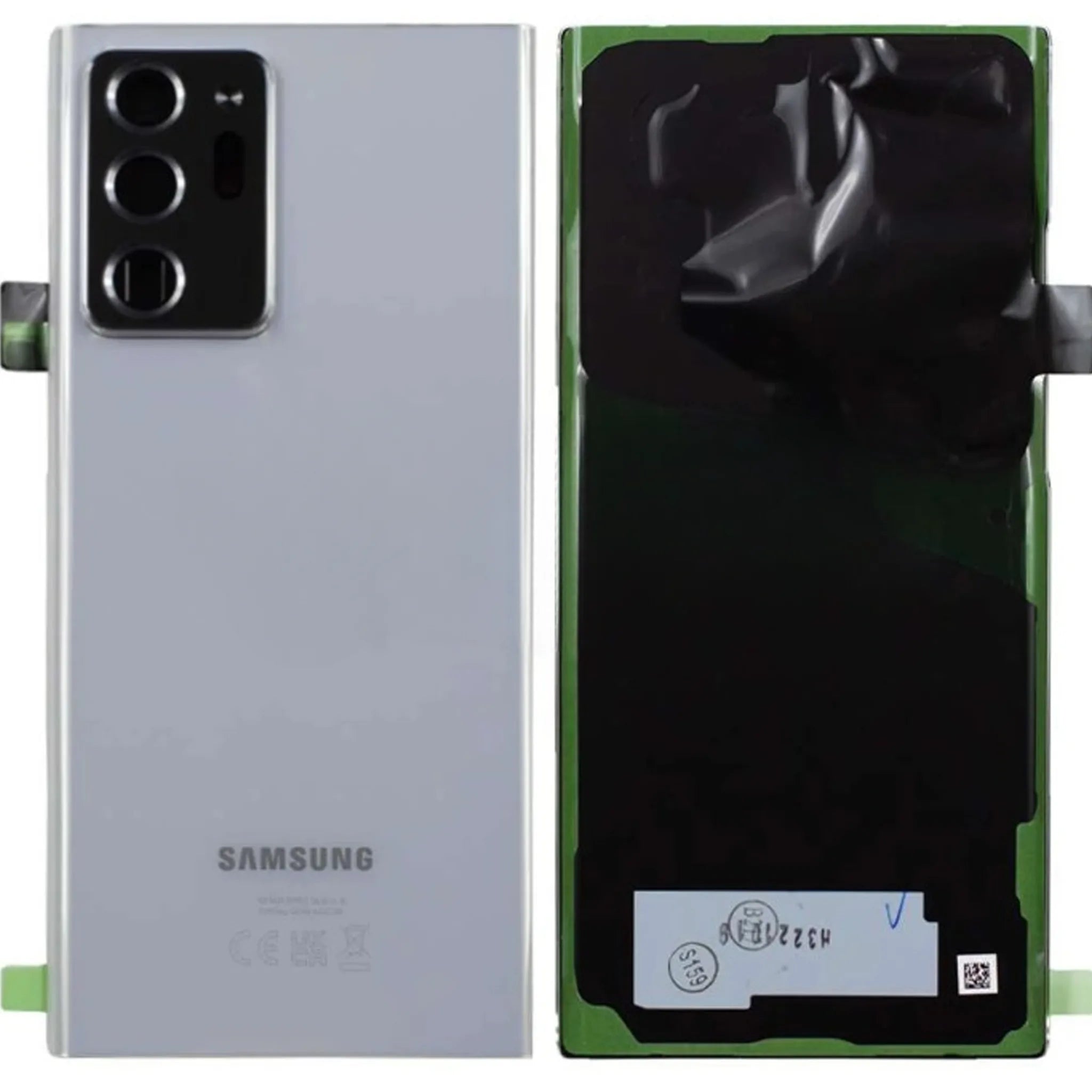 Mystic White Akkudeckel für das Samsung Galaxy Note 20 Ultra 5G, Original Service Pack Ersatzteil