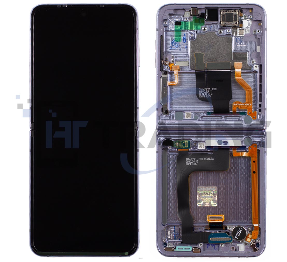 Samsung (Innen) Display Z Flip 4 F721 Violet/ Bora/ Purple, Service Pack - Fonix