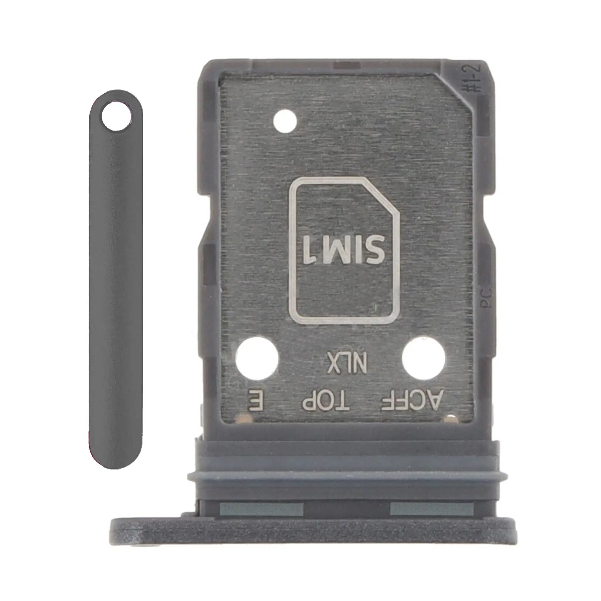Ersatz SIM-Karten Halter / Tray für Samsung Galaxy A36 (A366B) in Awesome Black.