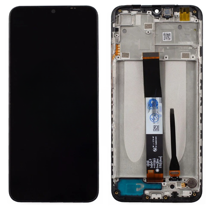 OEM Display mit Rahmen für Xiaomi Redmi 9A, 9C und 9AT.
