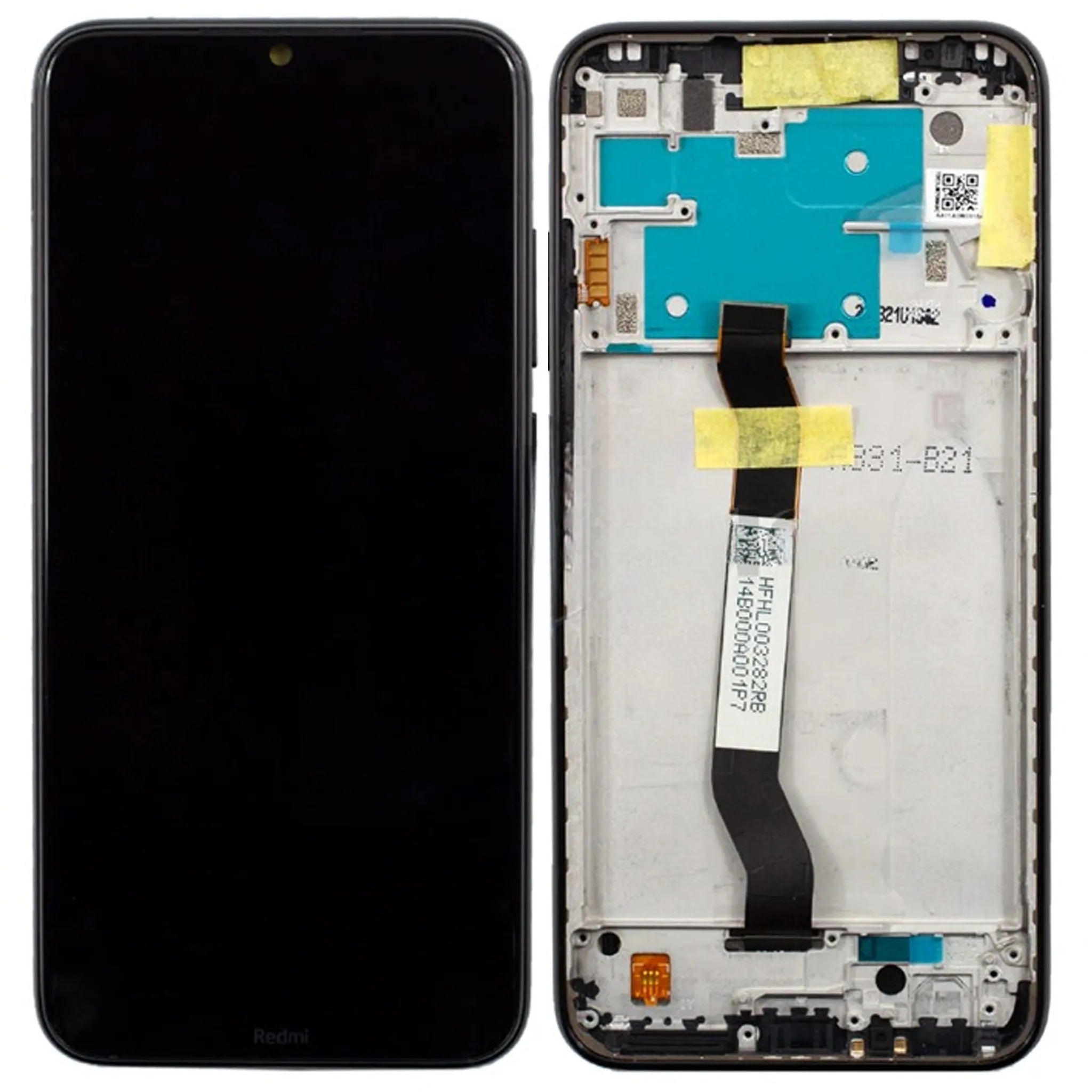 Originales Xiaomi Redmi Note 8 2019/2021 (M1908C3JGG) Service Pack Display in Space Black