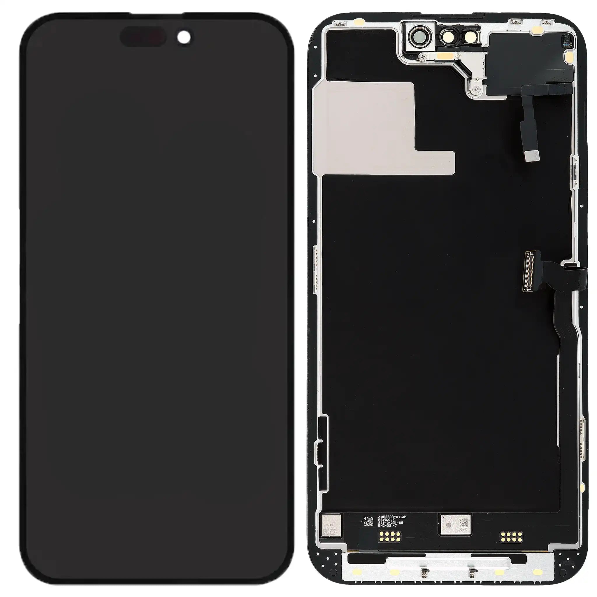 Display mit Sensor Flex für iPhone 14 Pro Black Soft Oled 120Hz