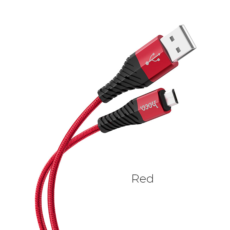 Hoco X38 Ladedatenkabel für Micro 2.4A Rot