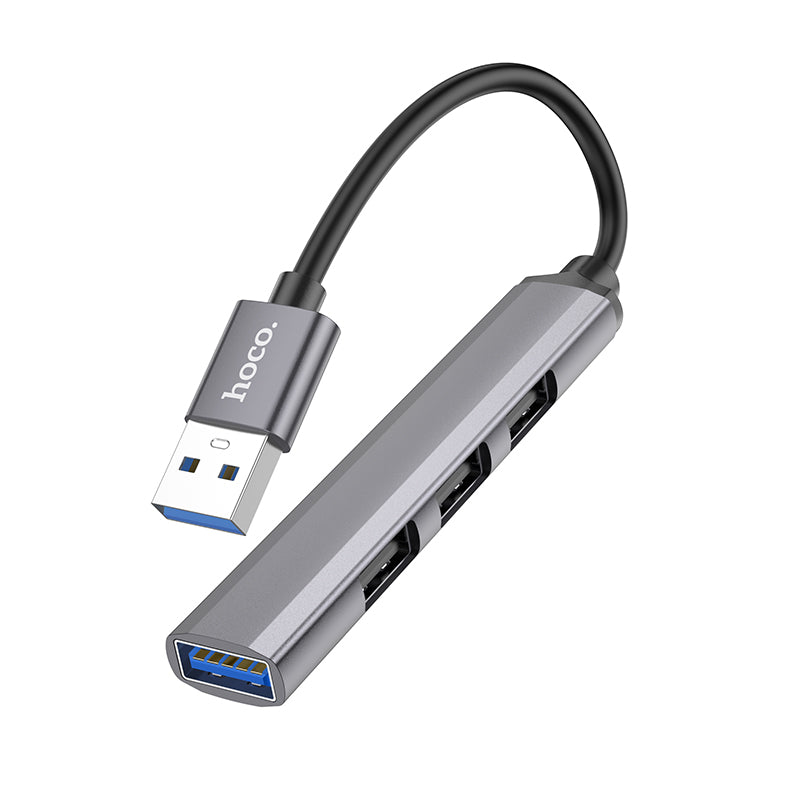 Hoco HB26 4 in 1 (USB to USB 3.0+USB 2.0) Converter Adapter Schwarz
