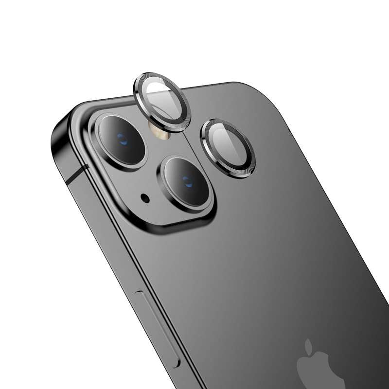 Hoco 3D Metal V12 Plus Kameraschutz für Apple iPhone 14 / iPhone 14 Plus Schwarz
