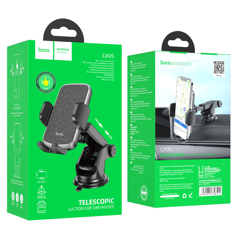Hoco CA95 Rotation Teleskoparm Auto Saugnapf Halterung