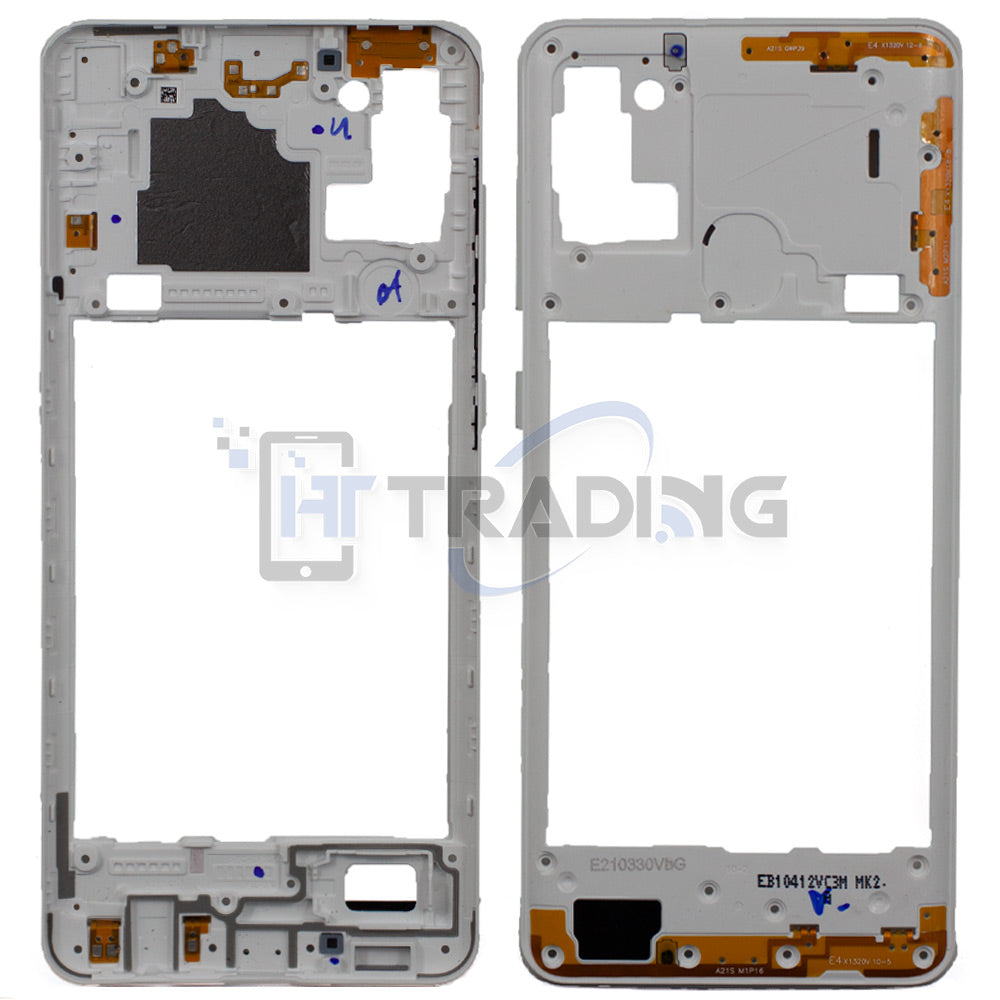 Mittelgehäuse für Samsung A21s SM-A217F Weiß