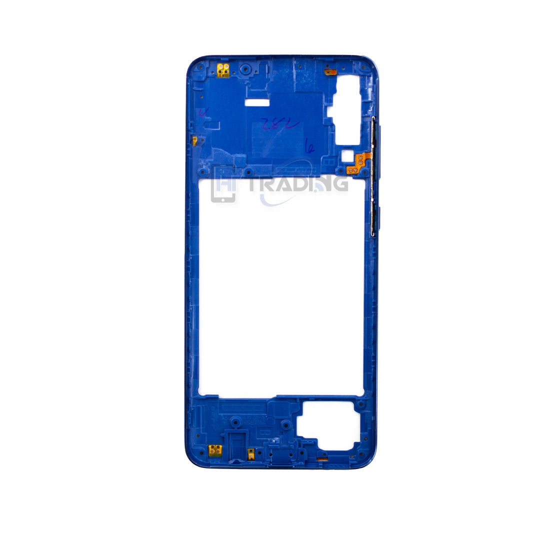 Mittelgehäuse für Samsung A70 Blau