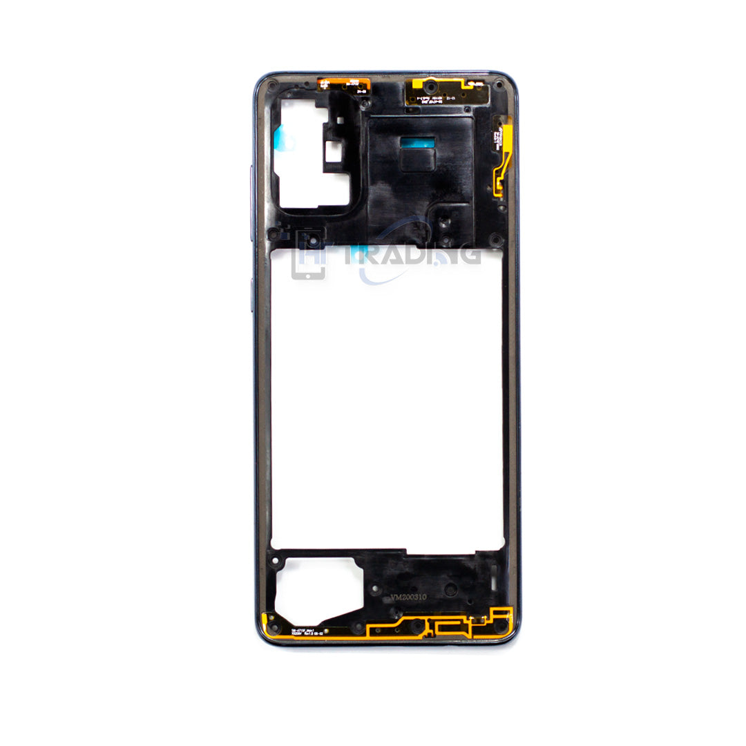 Mittelgehäuse für Samsung A71 Schwarz