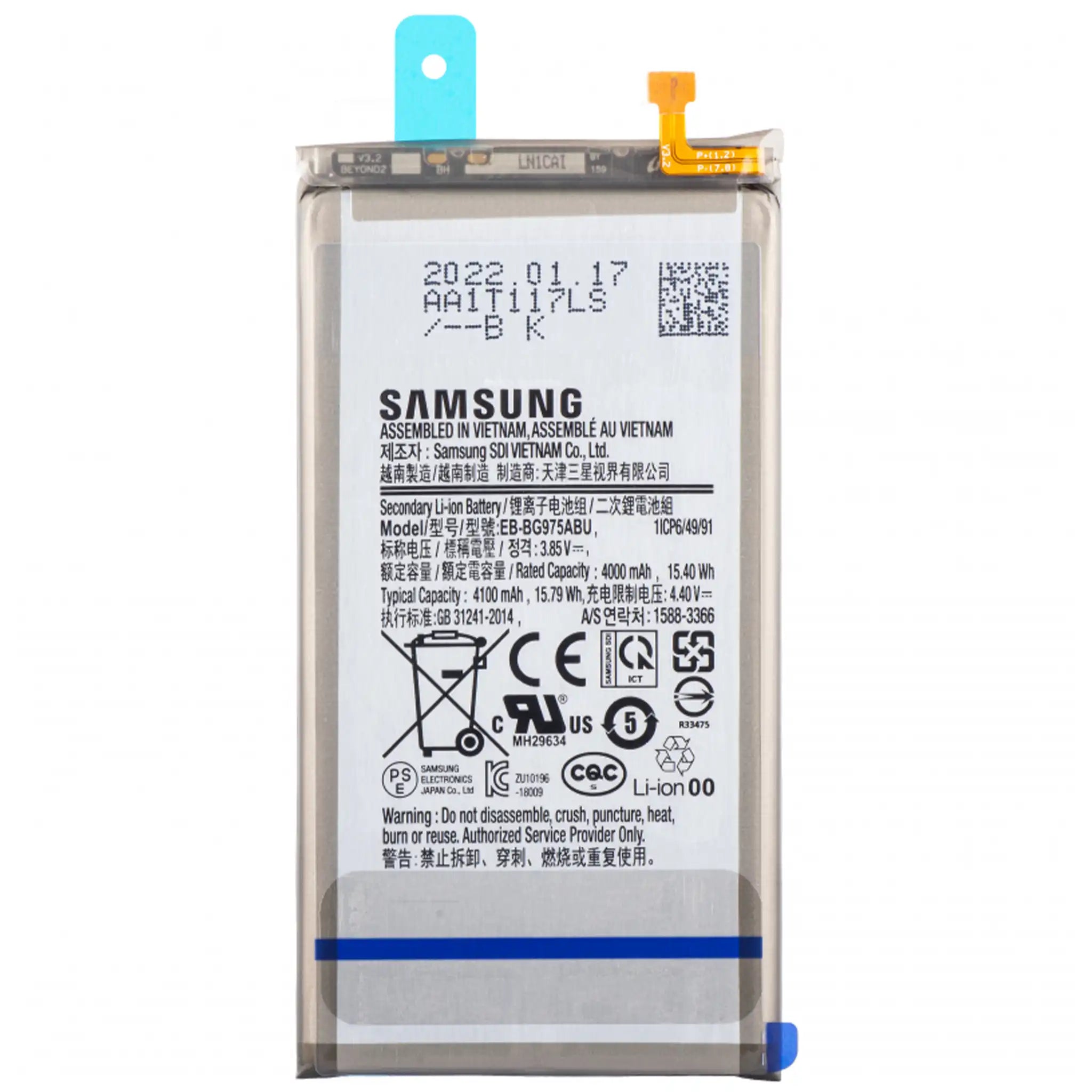 Samsung Akku EB-BG975ABU für G975F Samsung Galaxy S10 Plus, Service Ware