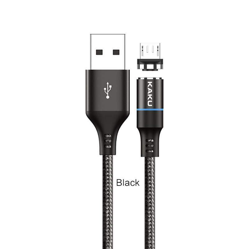 KSC-194 CIXI Magnetik Schnell-Ladekabel Micro Schwarz 1M 3.2A