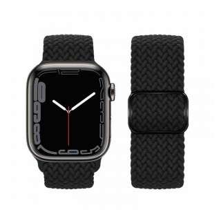 iWatch WA05 Jane Eyre schiebeschnalle ultradünnes Nylonband - Schwarz  (42/ 44/ 45/ 49mm)