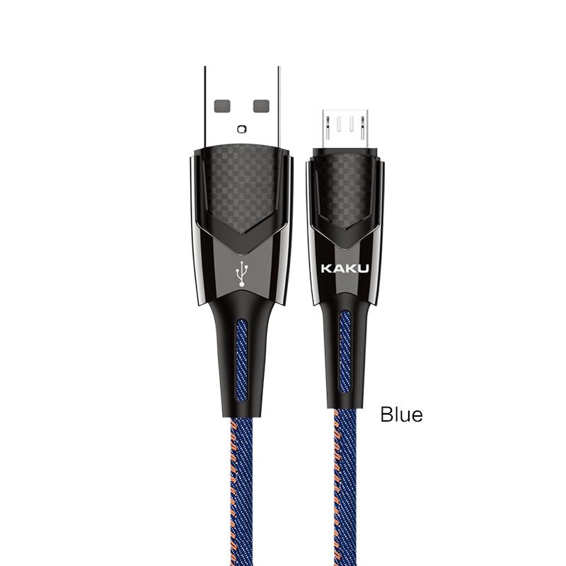 KSC-192 USB-Ladekabel aus DENIM Micro Blau 3.2A