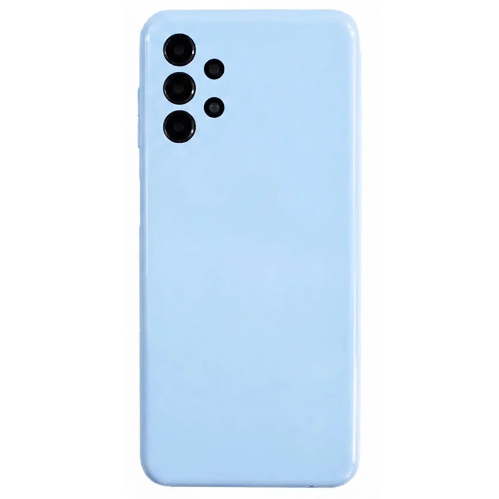 Samsung A13 4G Backcover defekt? Unser Ersatz-Akkudeckel in Light Blue kommt inkl. vormontierter Kameralinse & Kleber. Jetzt bestellen & Handy wie neu aussehen lassen!