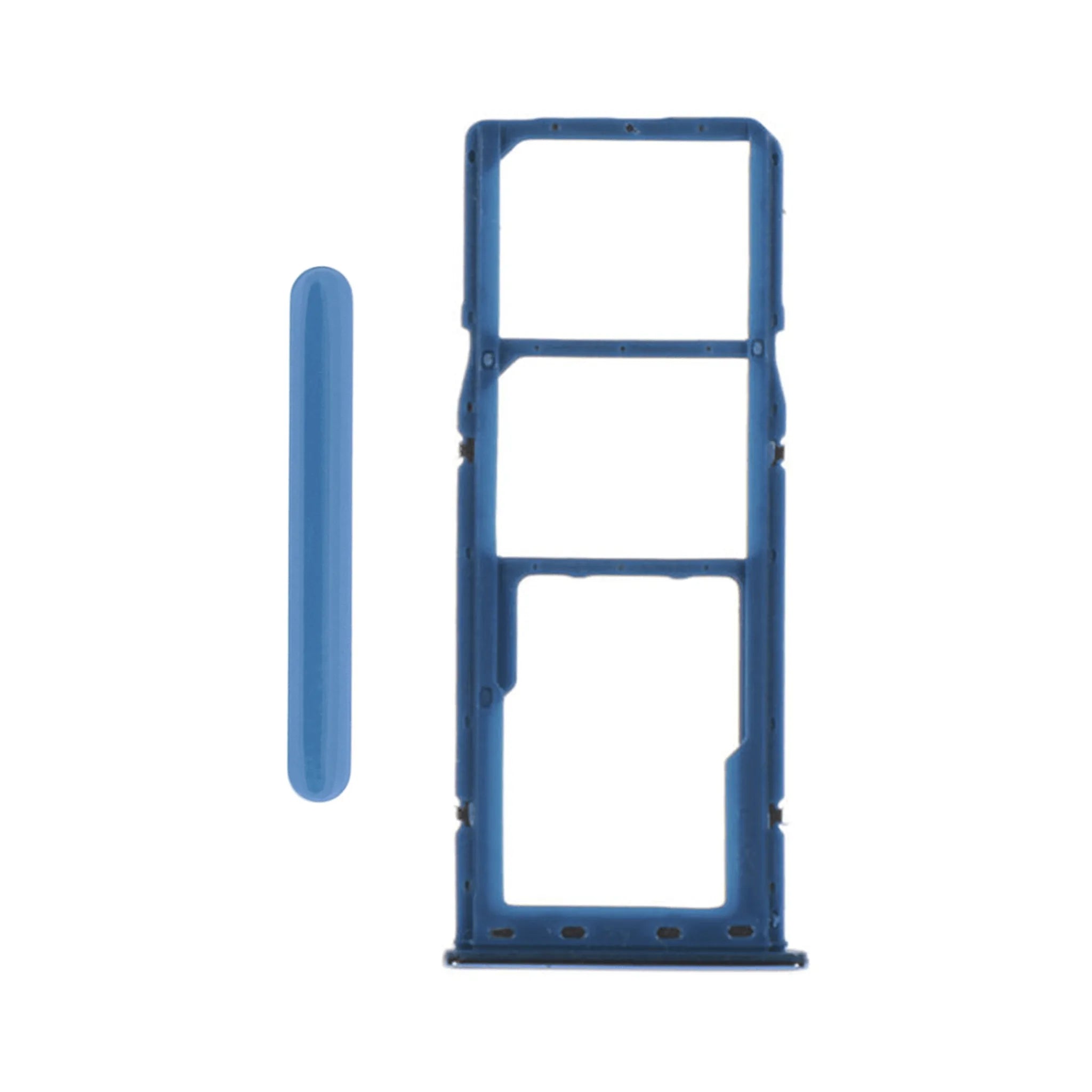 Ersatz-Sim-Halter (Sim Tray) für Samsung Galaxy A50 (A505F) in Blau – Triple Slot.