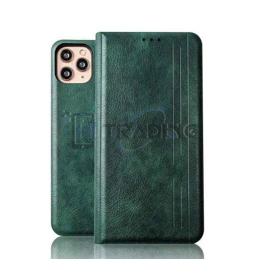Moon Flip Tasche Grün für iPhone 14 Pro Max