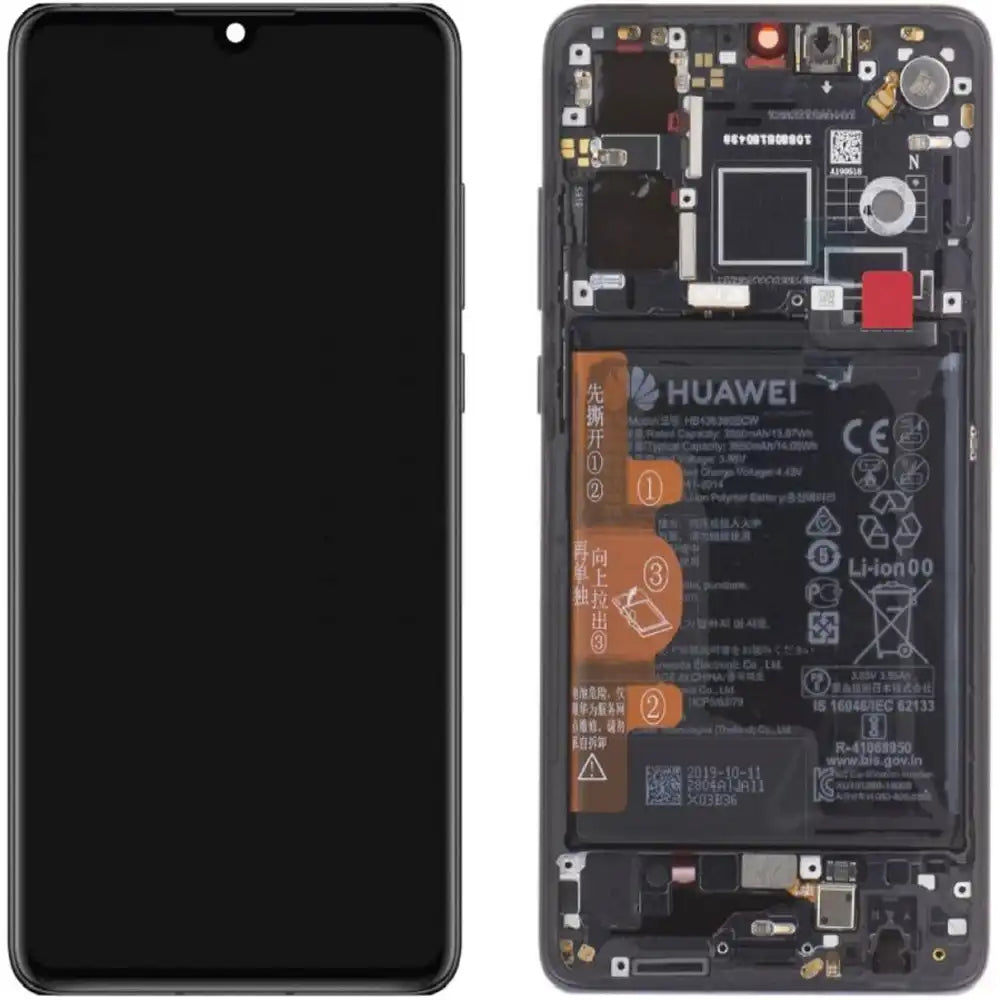 Huawei P30 Display  Schwarz - NEW EDITION, Service Pack