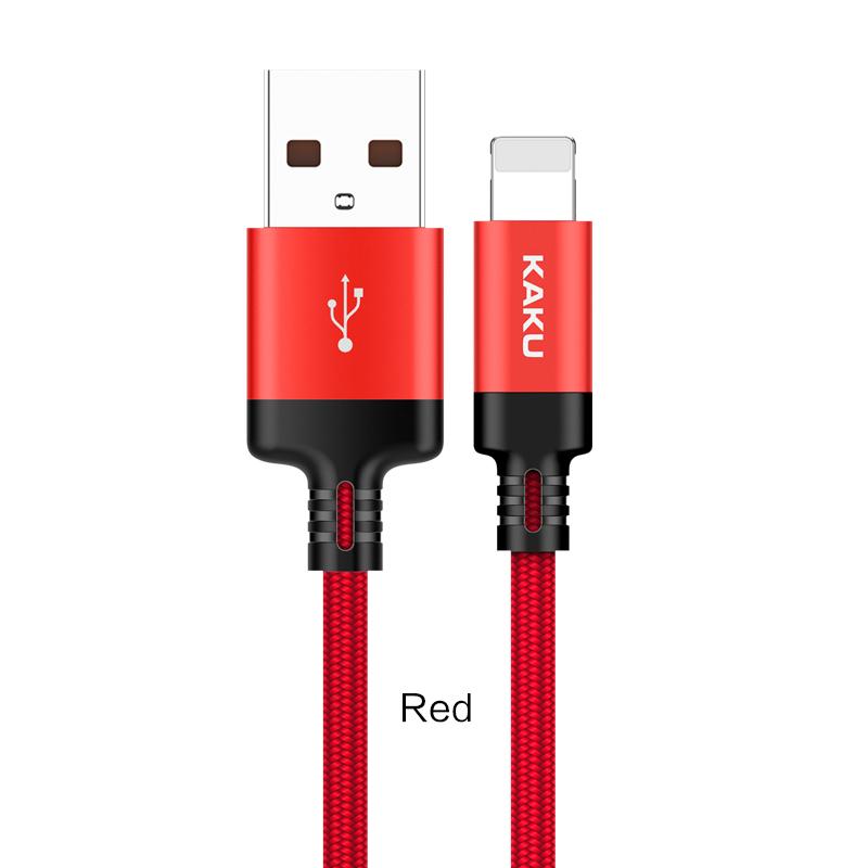 Kaku KSC-331 Datenkabel Lightning Rot 3M 2.8A