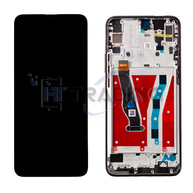 LCD Display für Huawei P Smart Z mit Rahmen midnight black