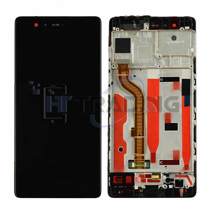 LCD Display für Huawei P9 Display mit Rahmen Schwarz