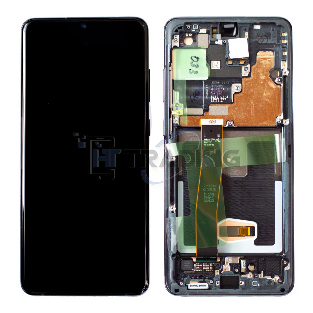 Samsung Galaxy S21 Ultra (G998B) Display Service Pack - Phantom Black [Ohne Frontkamera]