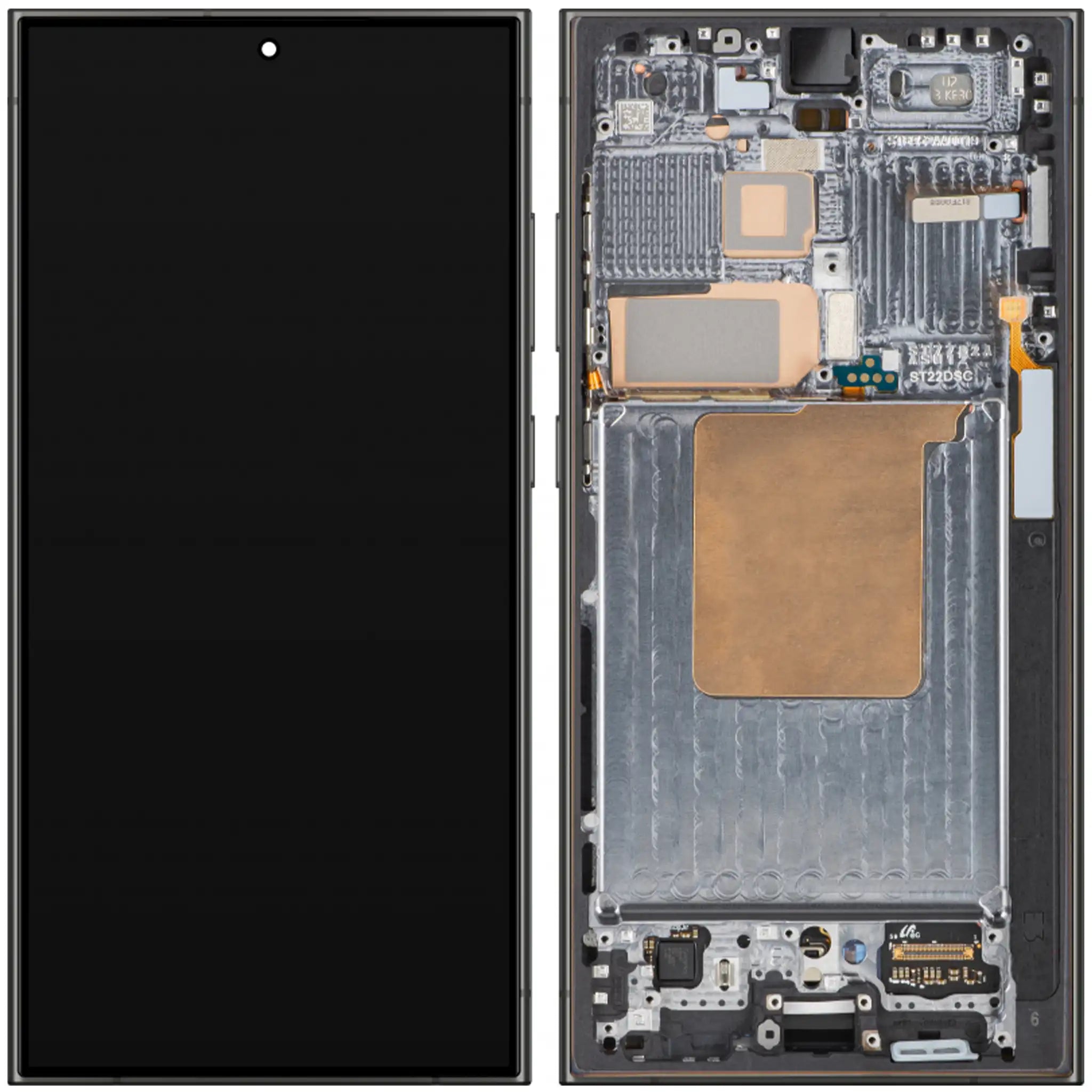Samsung Galaxy S24 Ultra Ersatzdisplay Ultra OLED mit Rahmen – Schwarz