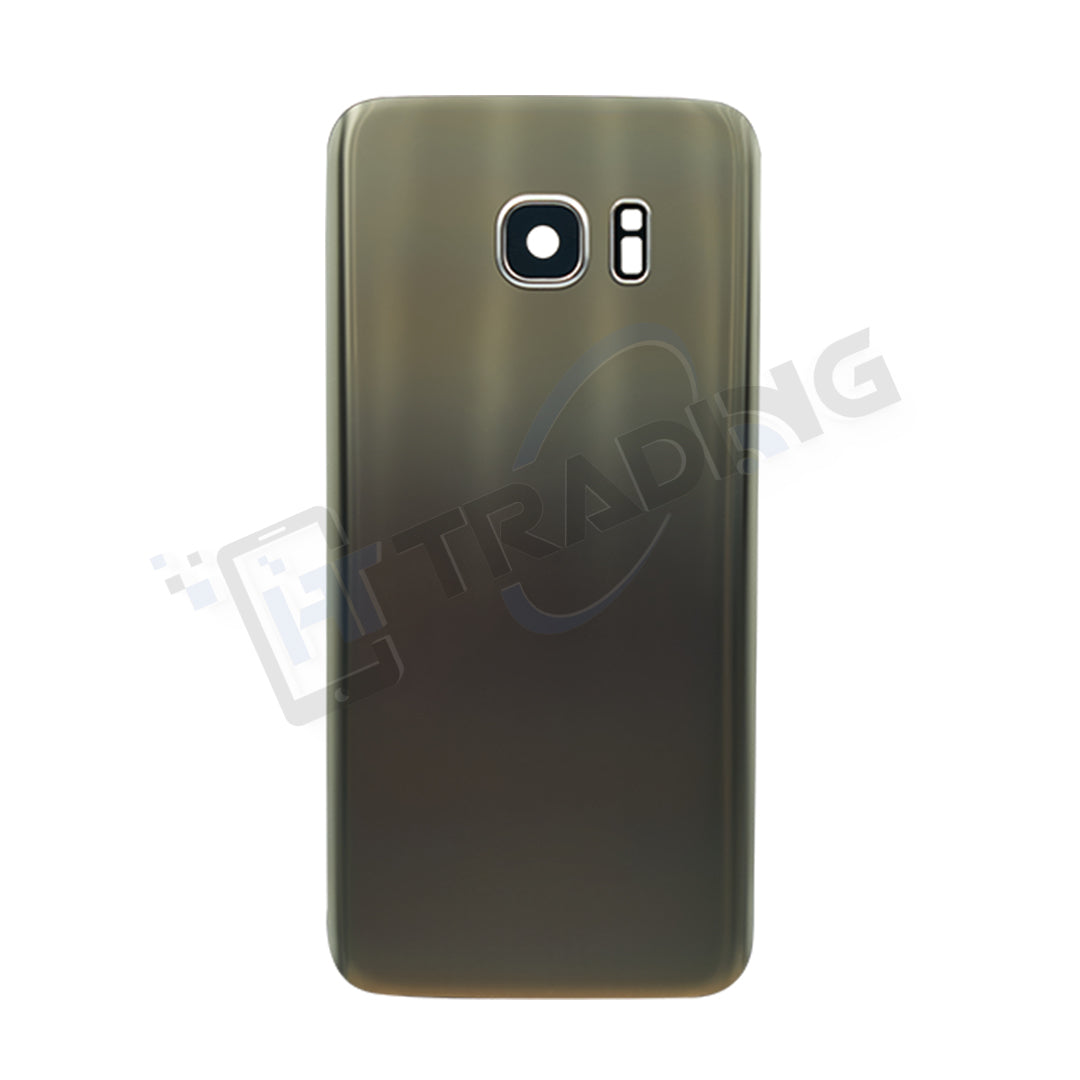 Akkudeckel für Samsung S7 Edge G935F Gold mit Kameralinse