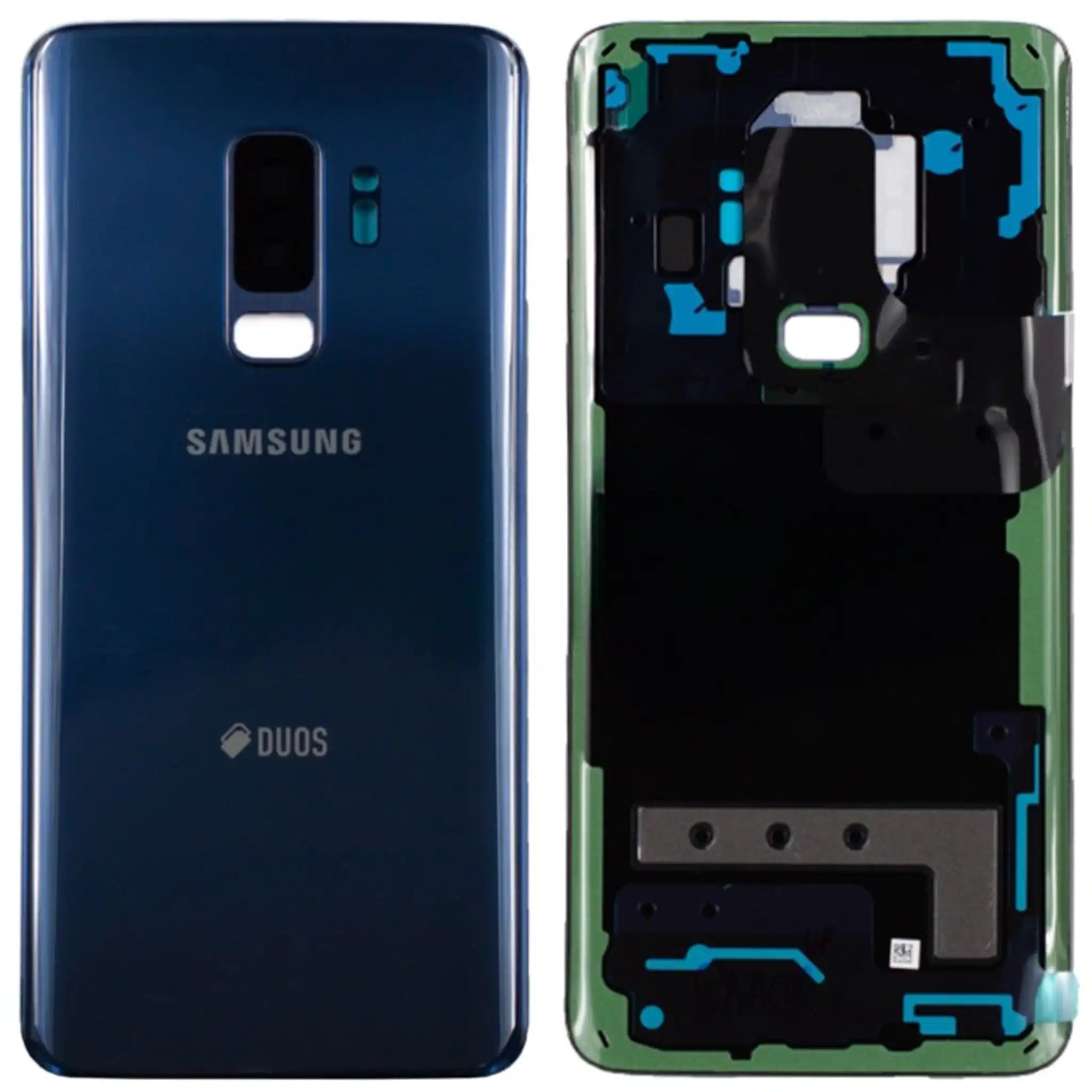 Battery Cover für G965F Samsung Galaxy S9 Duos − Polaris blue, Serviceware