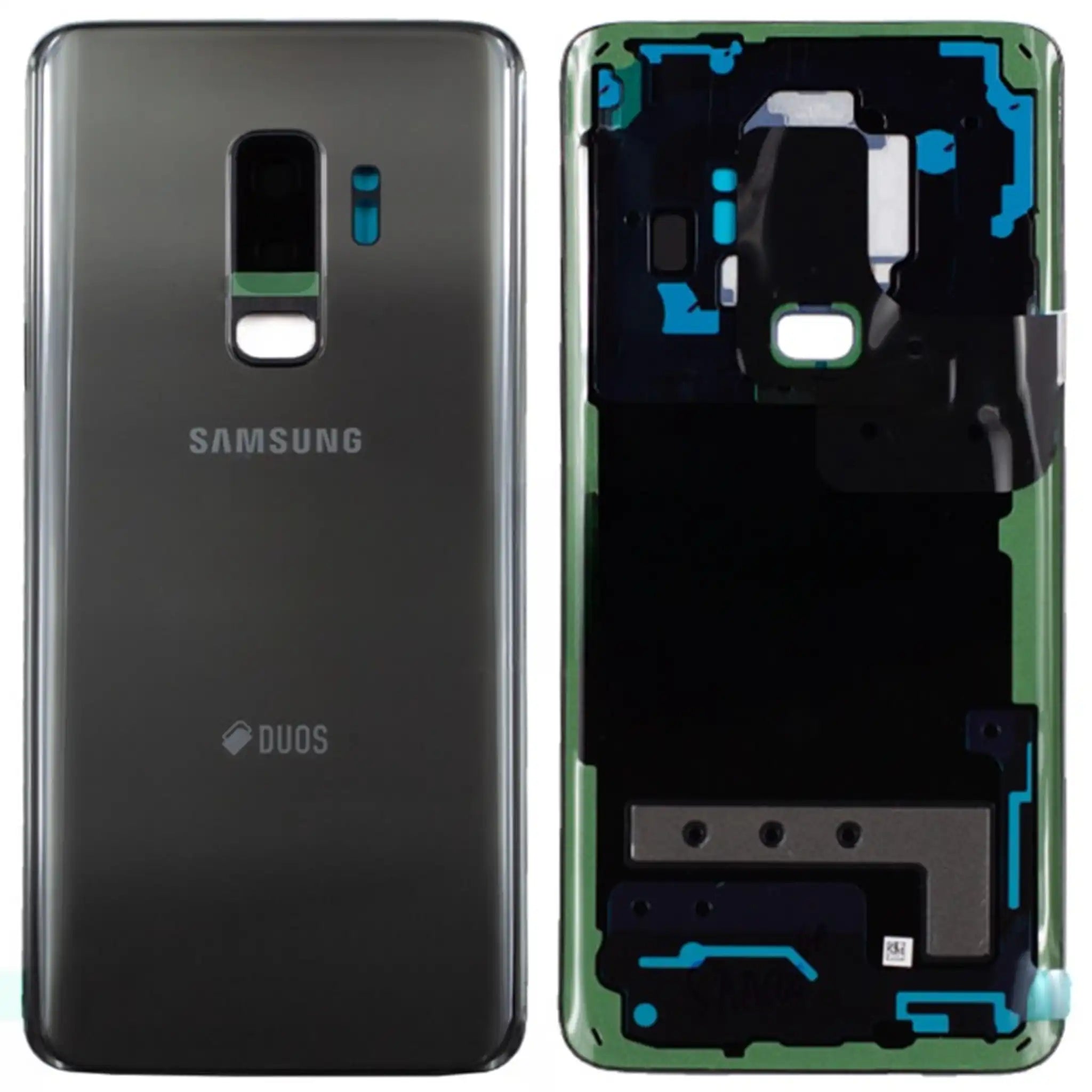 Battery Cover für G965F Samsung Galaxy S9 Duos − Titanium grey, Serviceware
