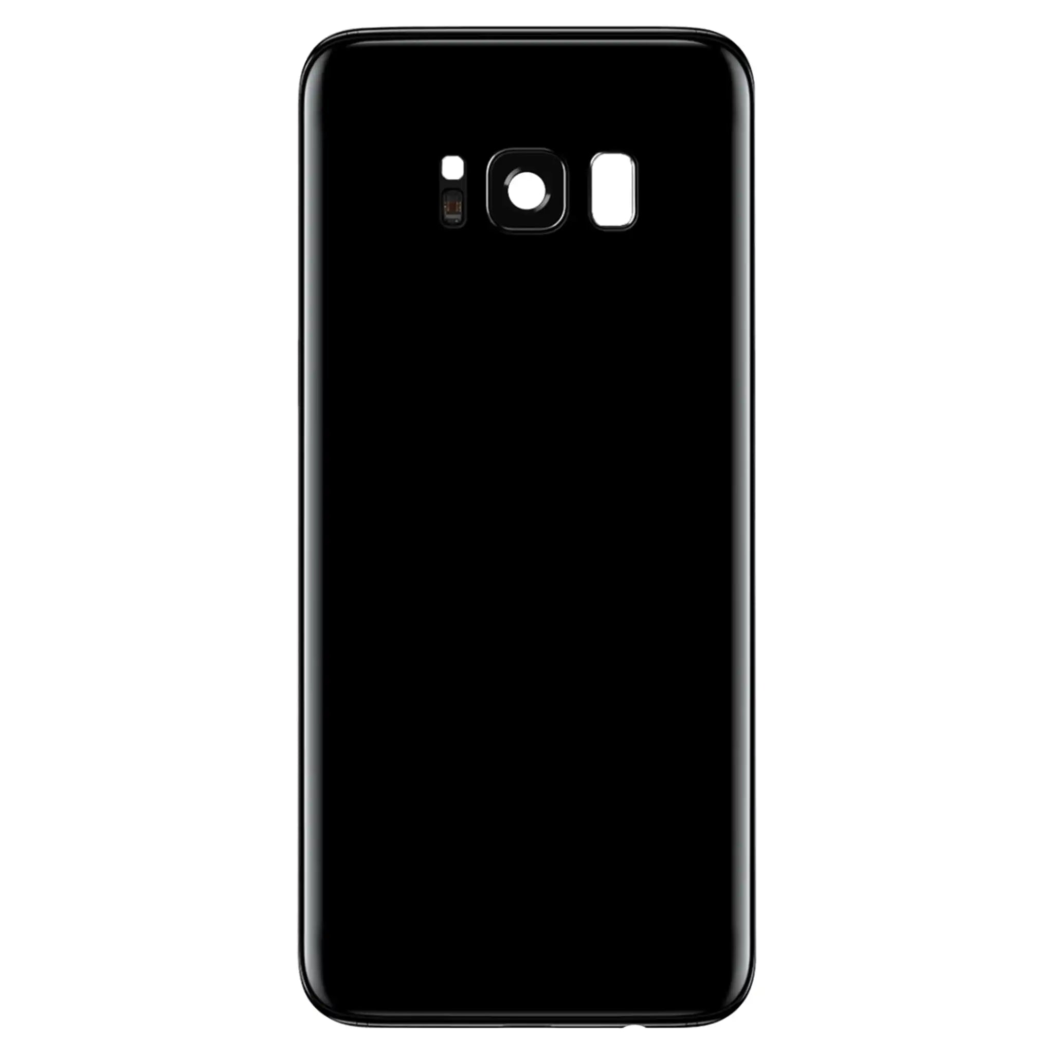 Akkudeckel / Rückseite für Samsung Galaxy S8 (G950F) – Midnight Schwarz inkl. Kameralinse