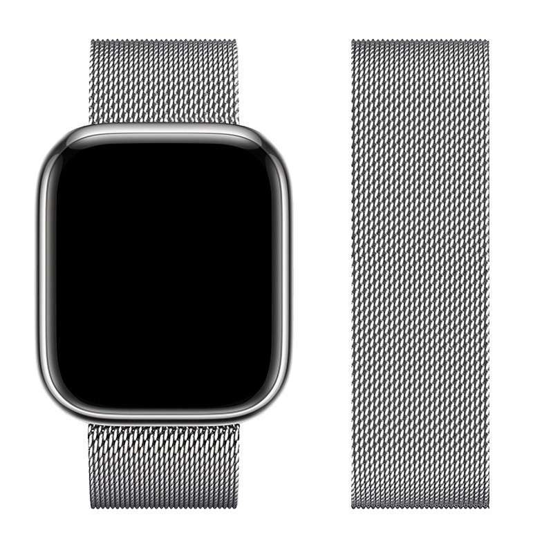 iWatch WA03 Milanese steel Strap- Silver  (42/ 44/ 45/ 49mm)