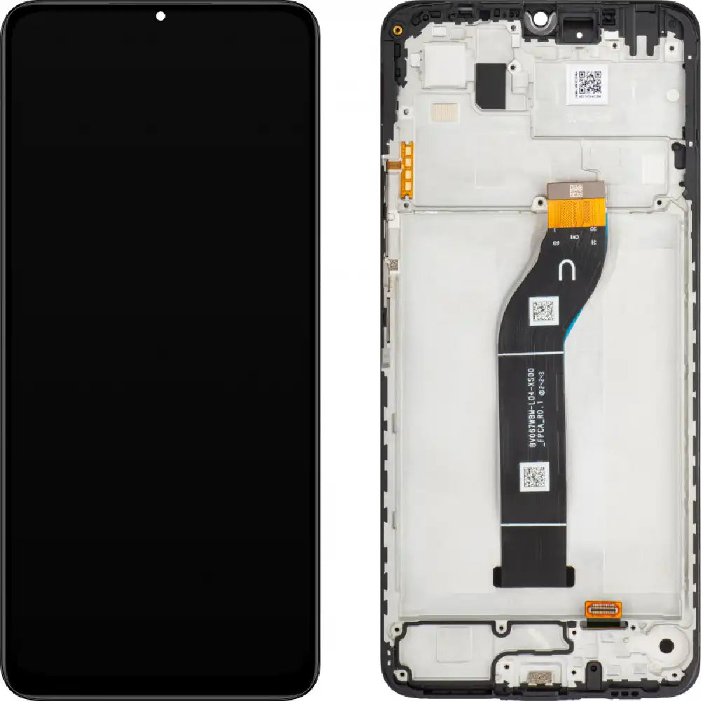 Display für Xiaomi Redmi 13C / Poco C65 mit Rahmen Midnight Black, Service Pack