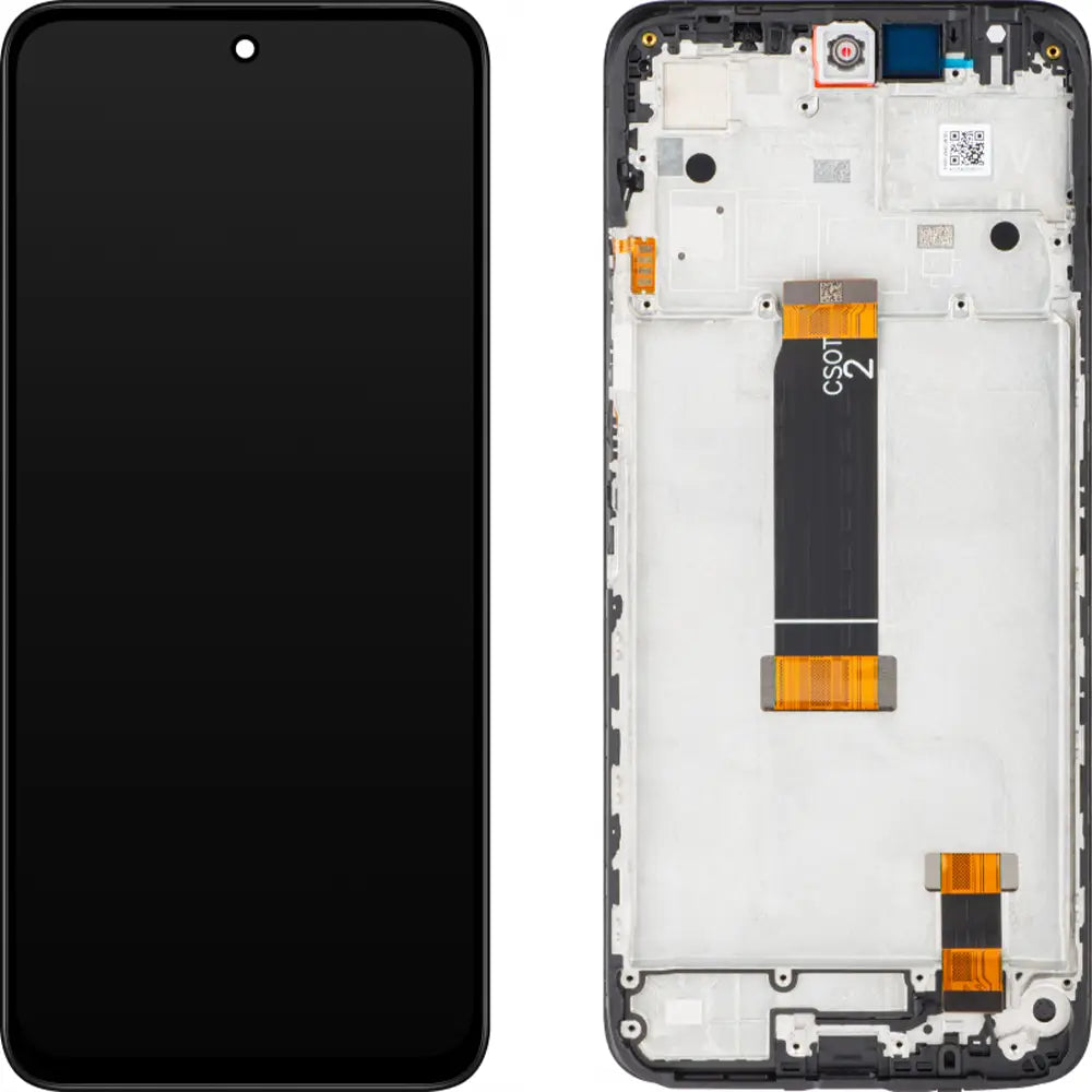 Display für Xiaomi Redmi 12 mit Rahmen Schwarz, Service Pack