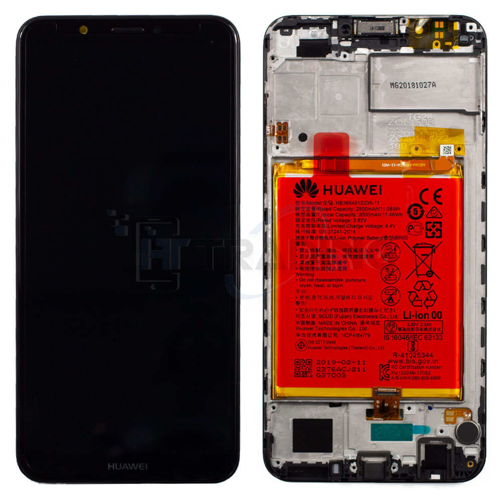 Huawei Y7/ Y7 Prime (2018) Display Black, Service Pack