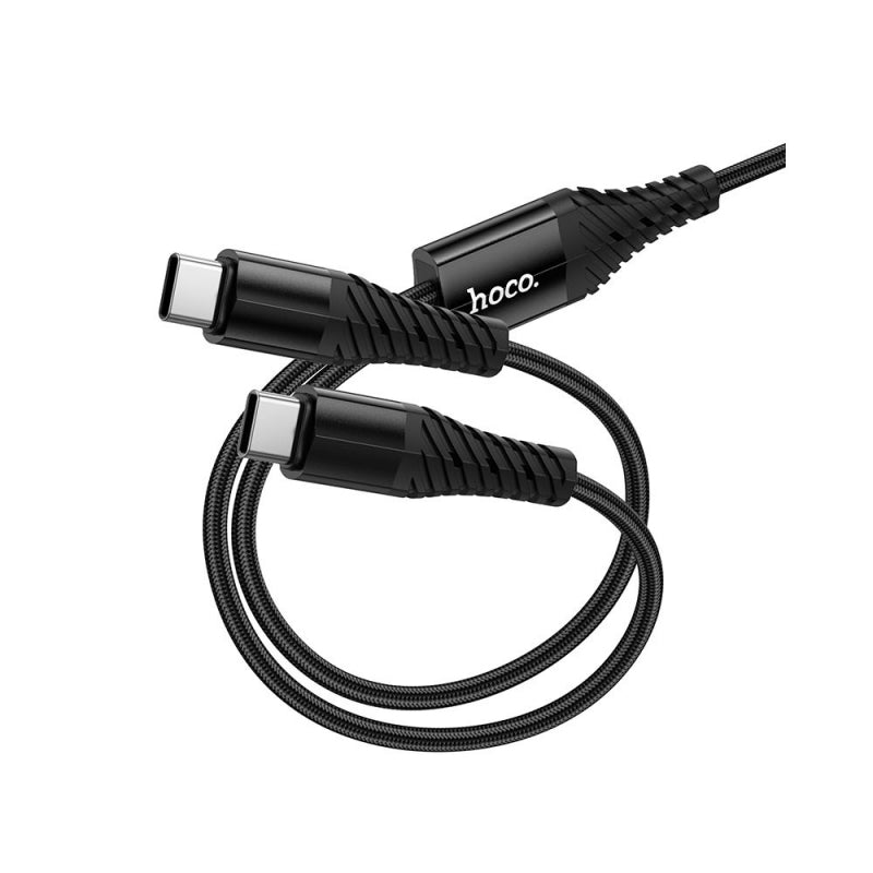 Hoco X123 USB-C auf 2x USB-C Ladekabel, 10W, 3A, 1m, Schwarz