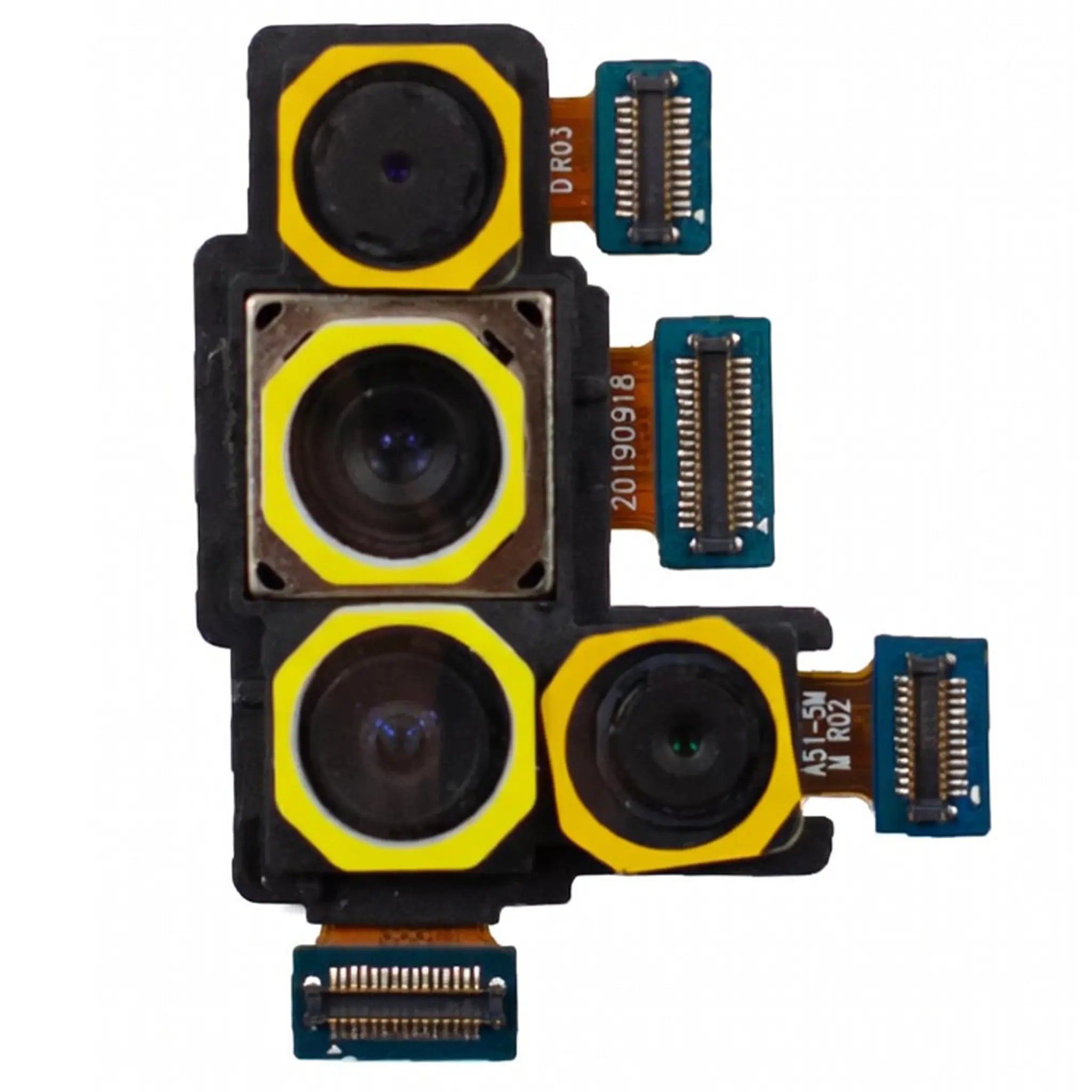 Original Samsung Galaxy A51 (A515F) Hauptkamera Quad-Modul (48MP + 12MP + 5MP + 5MP) – Pulled Originalersatzteil.
