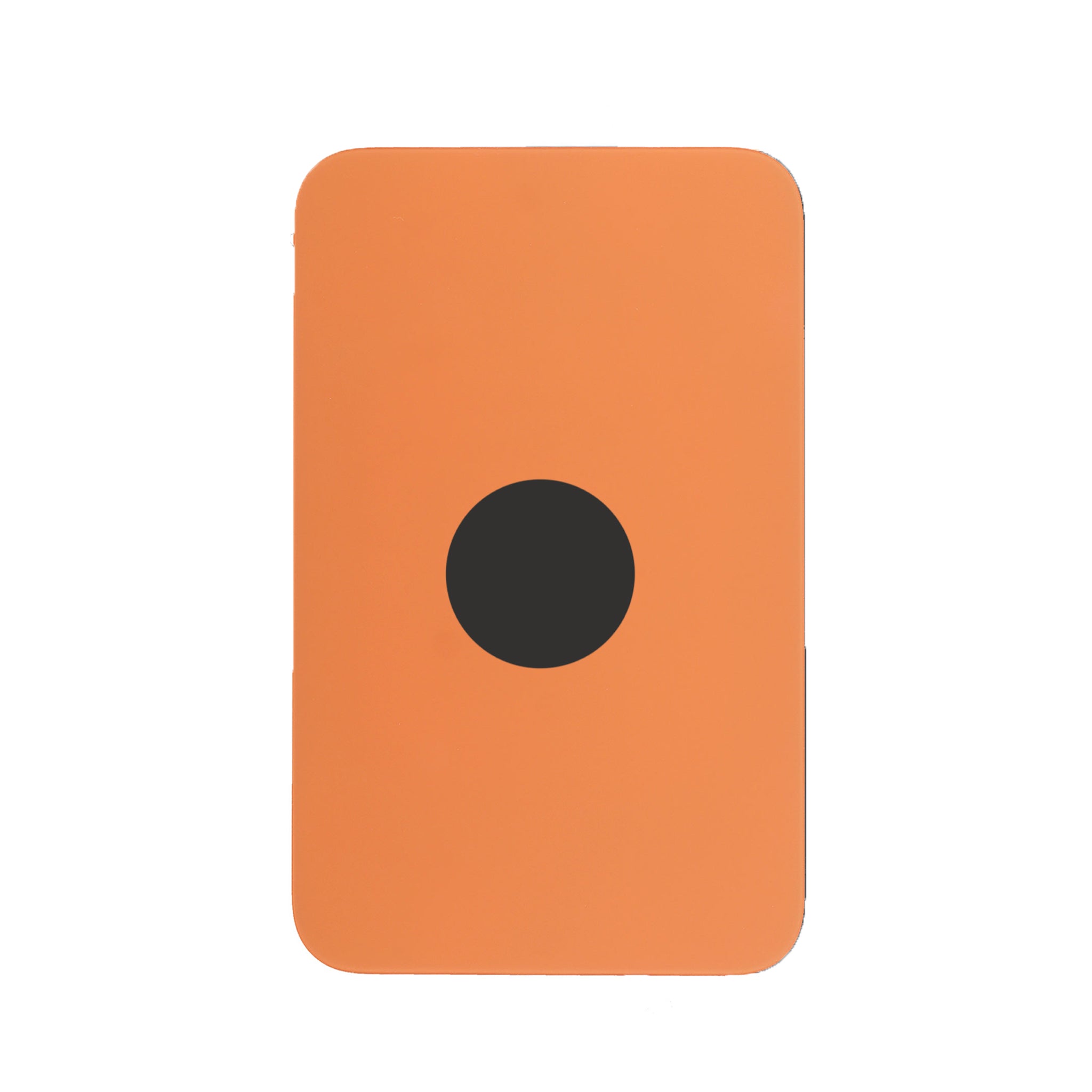 iPhone 17 Pro Max Akkudeckel in Cosmic Orange mit MagSafe Ring und Klebedichtung, leuchtendes Glas-Finish