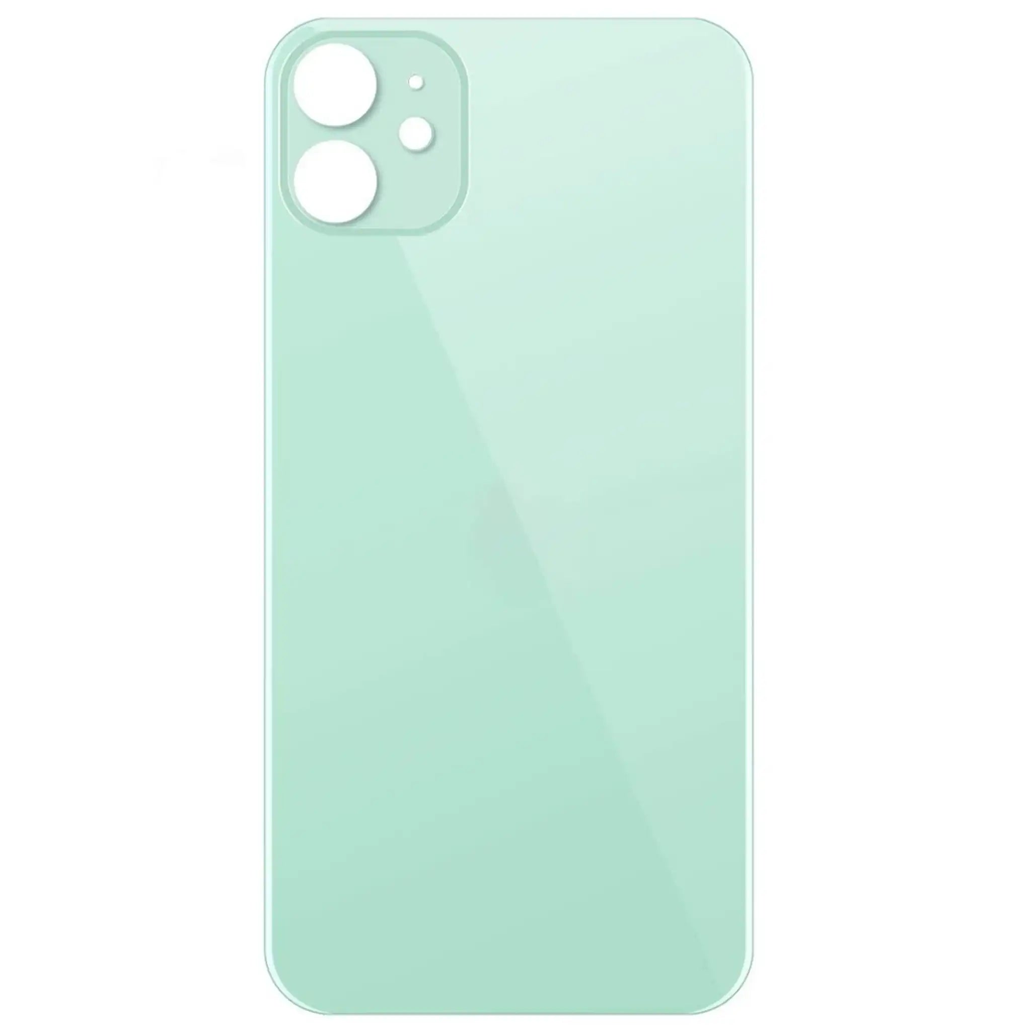 iPhone 11 Akkudeckel Glas – Premium Qualität, Grün, Big Hole (Großes Kameraloch)