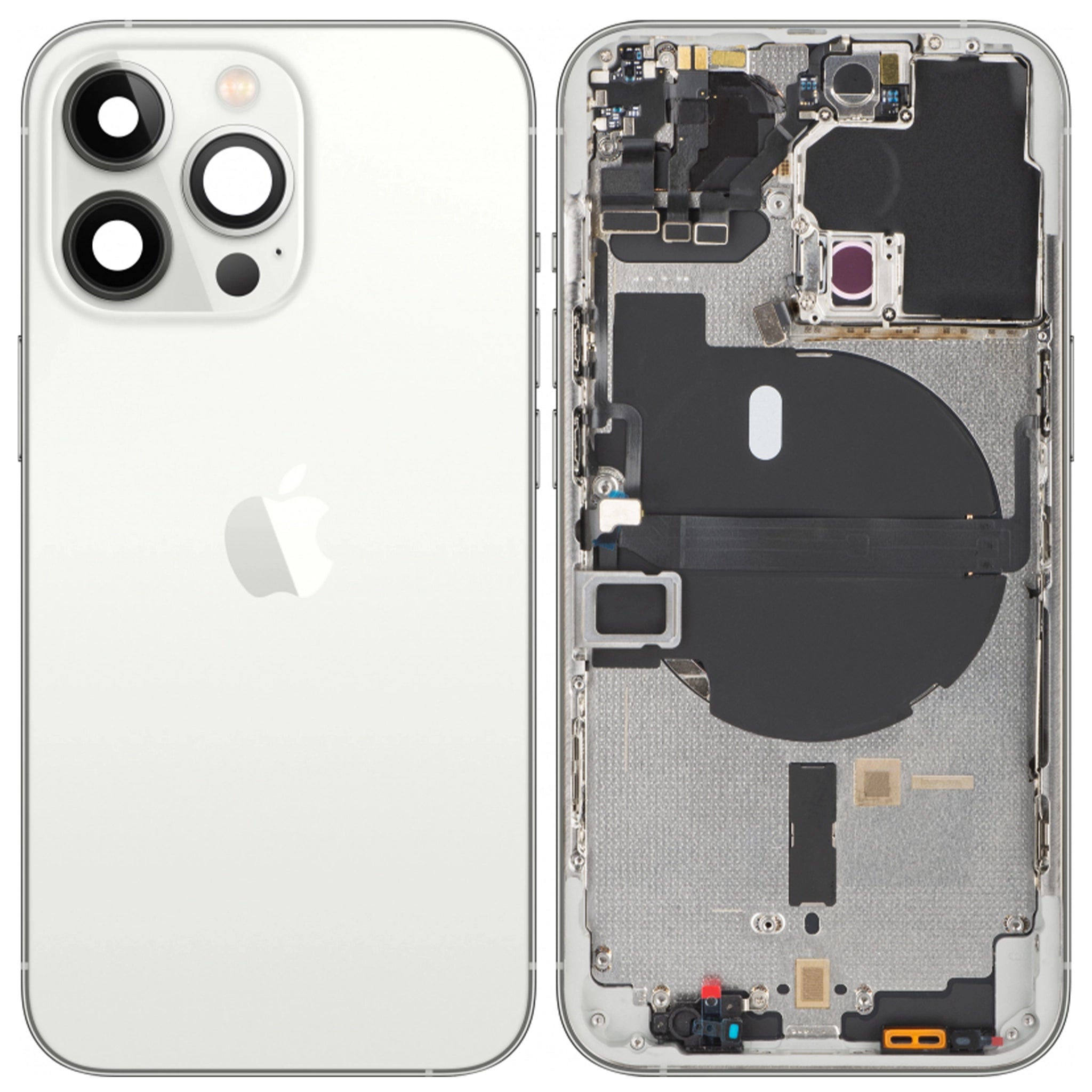 iPhone 13 Pro Gehäuse mit Teile Weiß