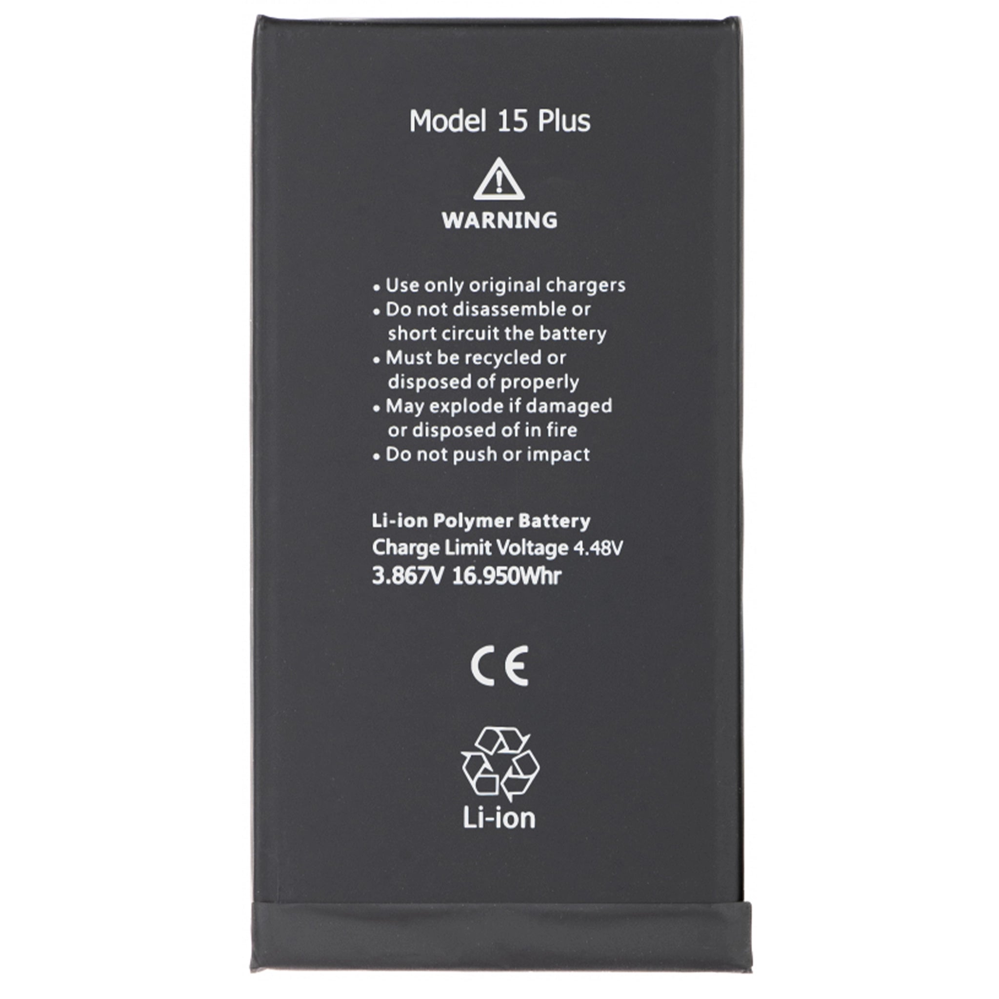 iPhone 15 Plus Premium Akku 4383mAh mit Klebestreifen