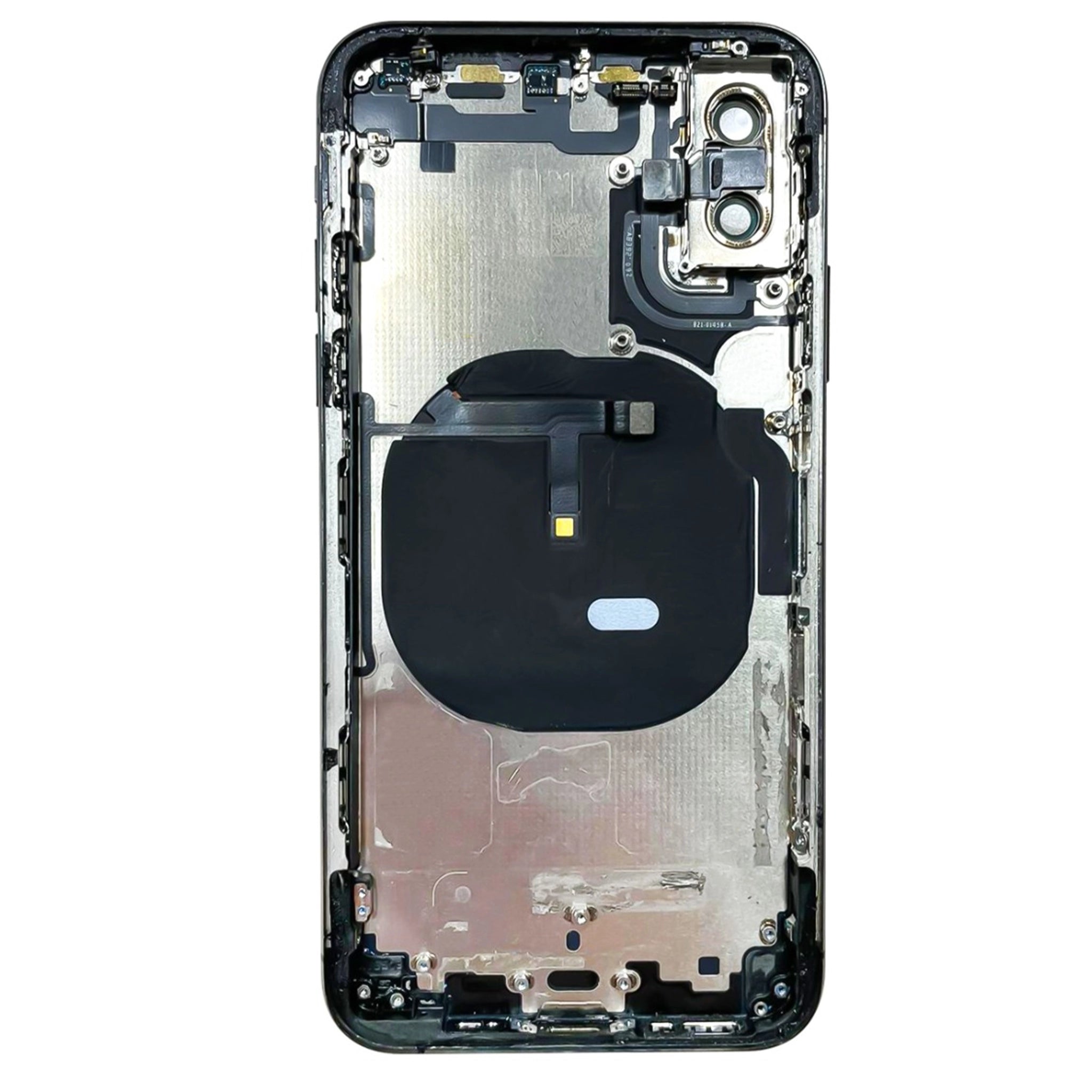 iPhone XS Akkudeckel Gehäuse mit Kleinteilen – Schwarz, CE Version