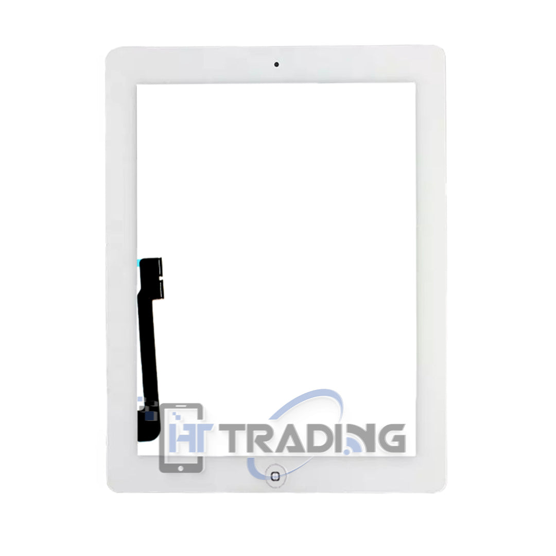 Touchscreen für iPad 4 (2012), iPad 3 (2012) mit Kleber A1458 A1459 A1460 A1416 A1430 A1403 Weiß