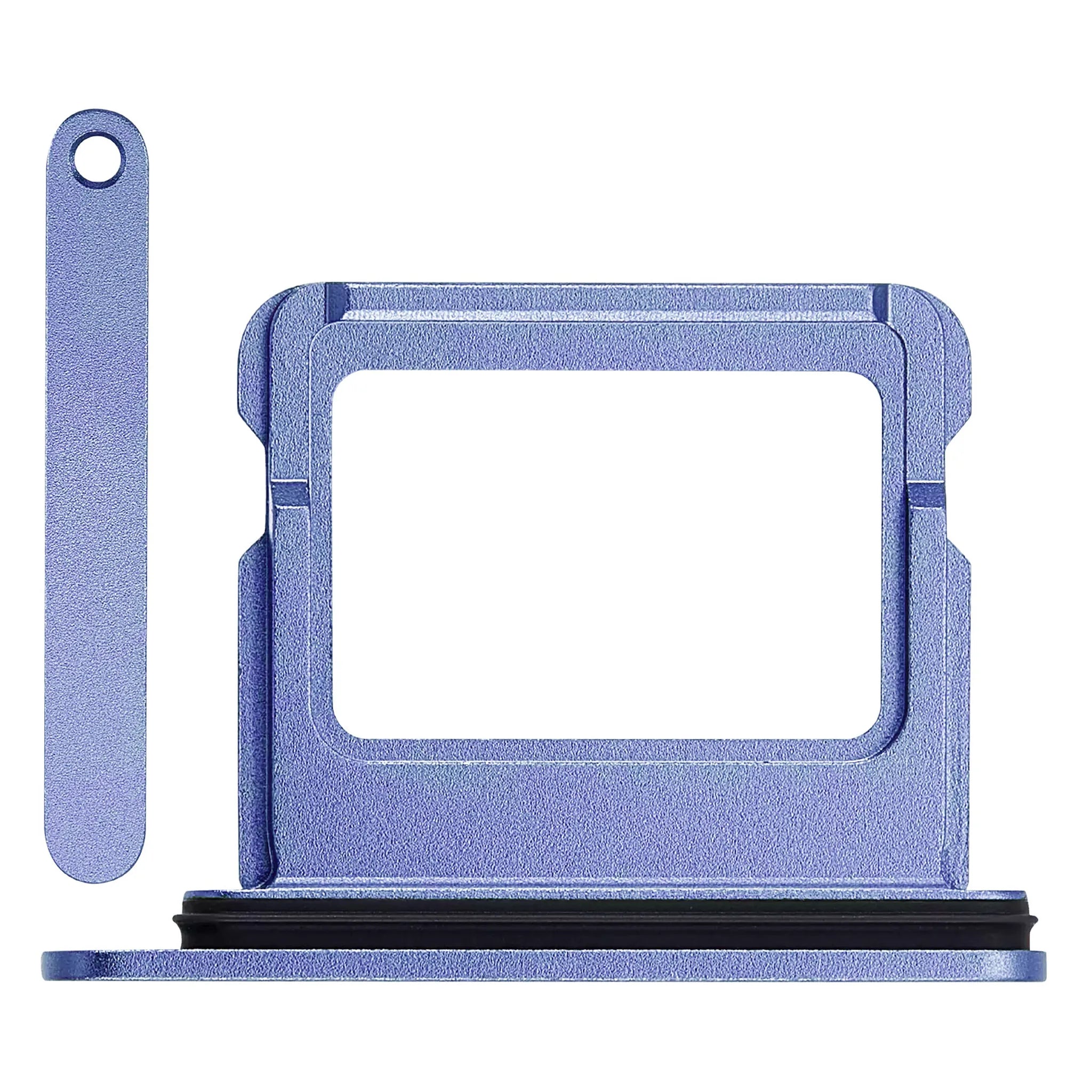 Ersatz-SIM-Karten-Slot für das iPhone 16 in der Farbe Ultramarin mit Dichtungsring.