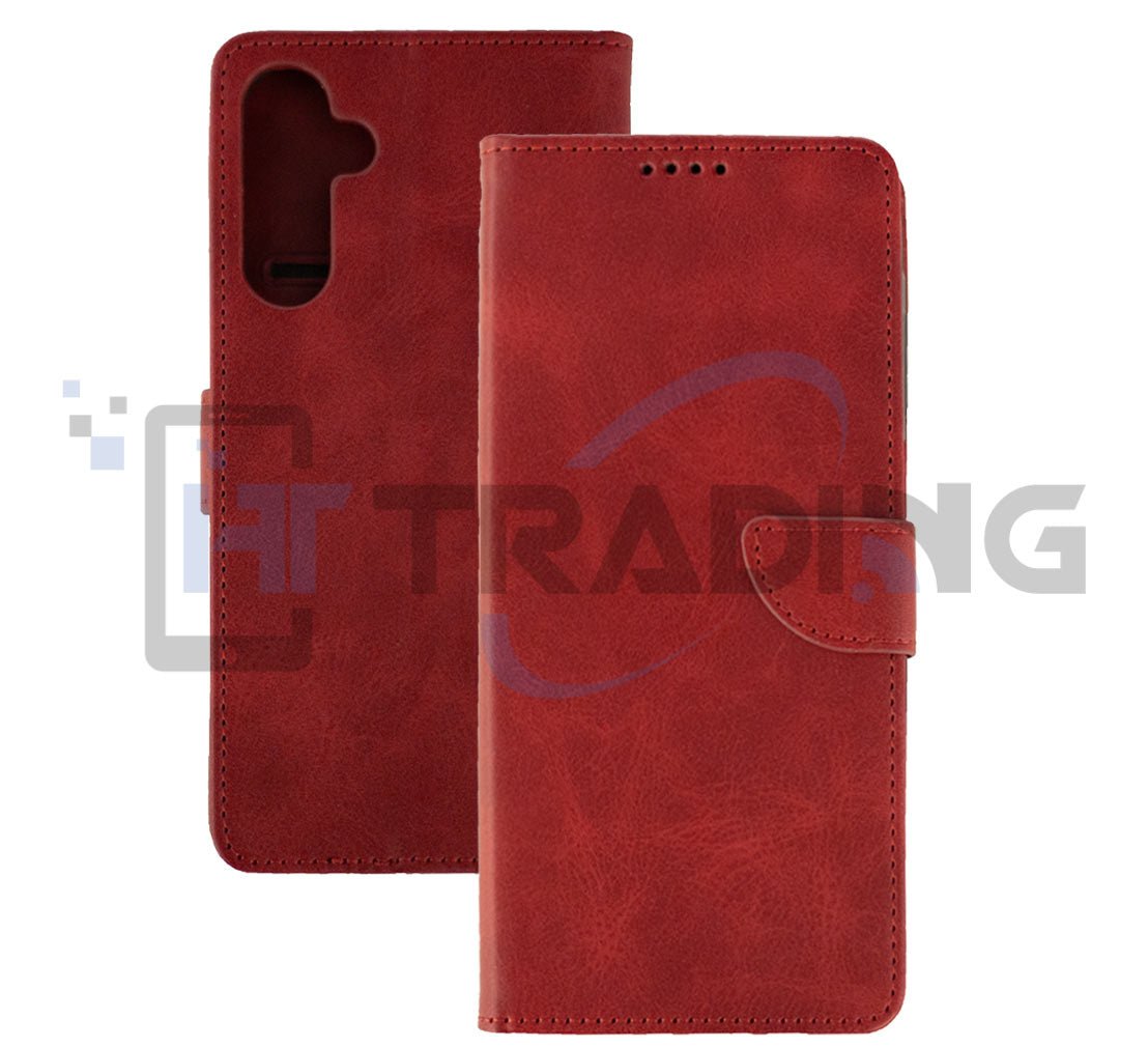 Kunstleder Klapphülle für Huawei P20 Lite, Rot - Fonix