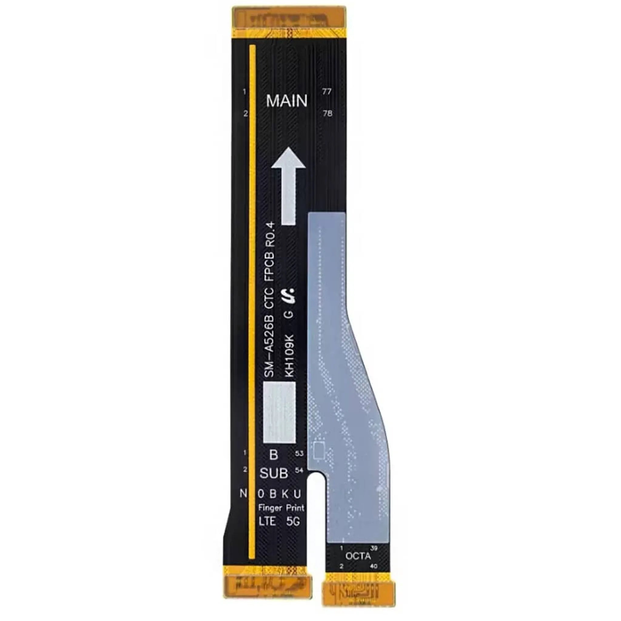 Ersatz-Mainflex Verbindungskabel (Sub Flex) für Samsung Galaxy A52 (SM-A525F) zur Verbindung von Mainboard und Ladeeinheit.