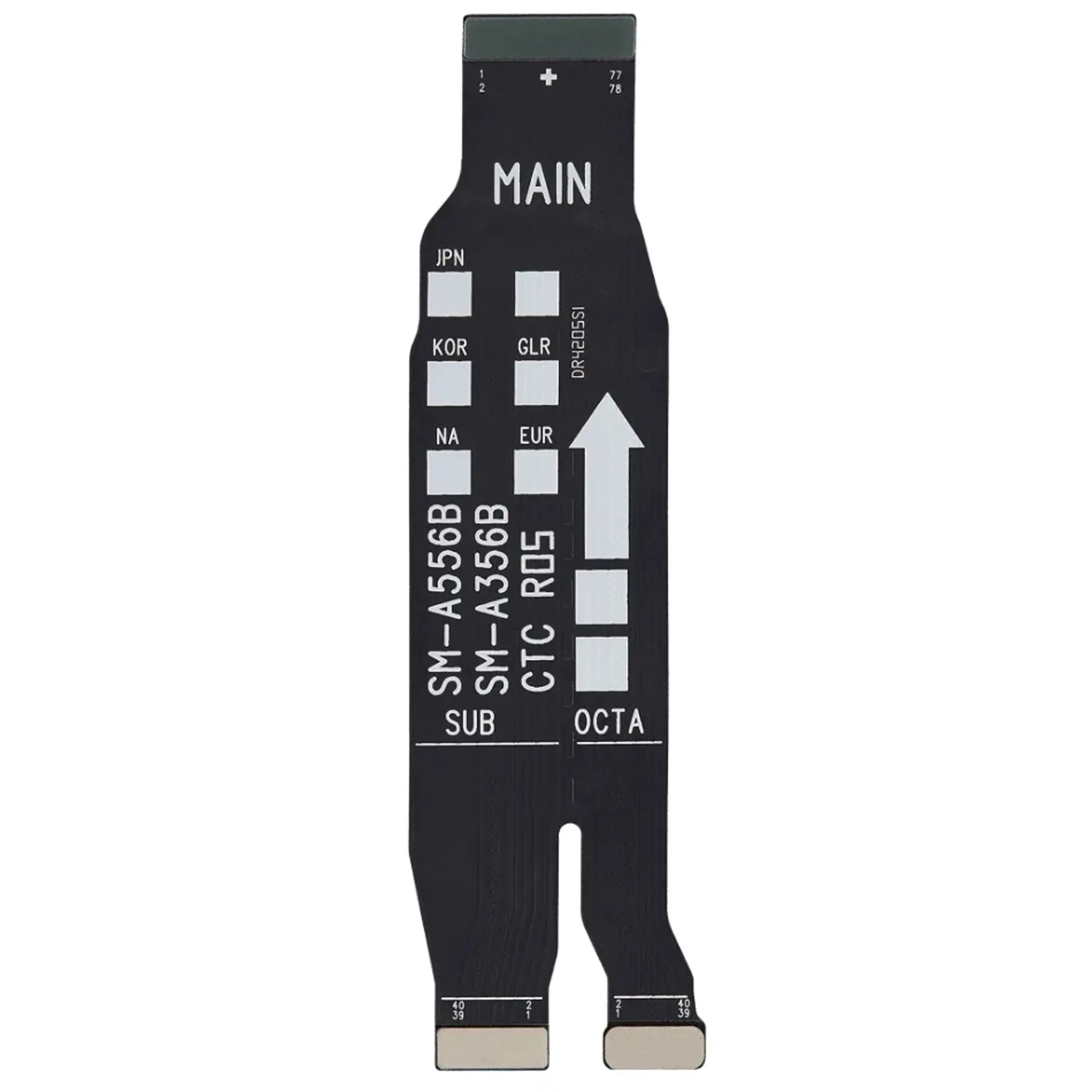 Hochwertiges Mainflex Verbindungskabel für Samsung Galaxy A35 5G (A356) und A55 5G (A556) zur Reparatur.