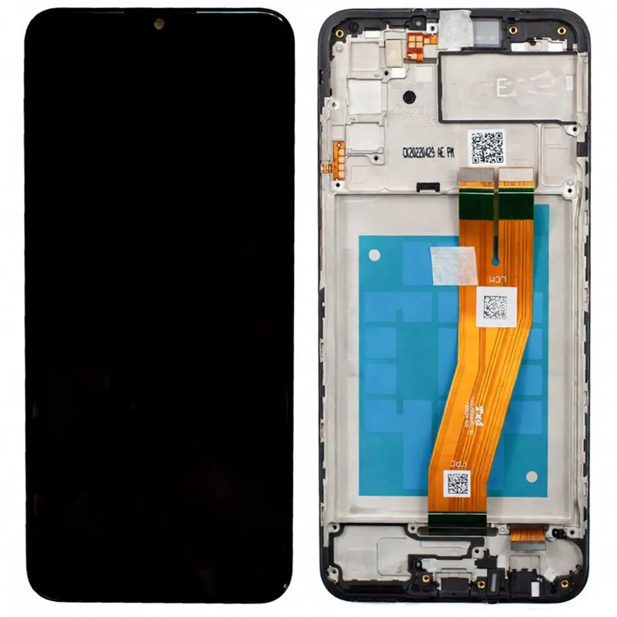 Samsung Galaxy A02s (A025F) Display Schwarz, Service Pack (Non-EU Code) Original-Ersatzteil.