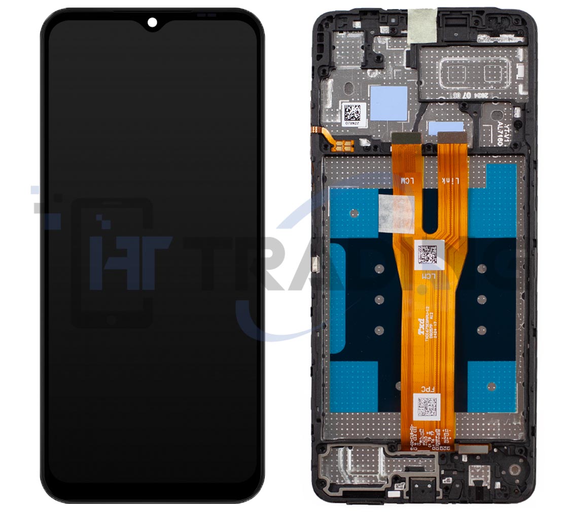 Samsung A06 (A065F) Display mit Rahmen Schwarz, OEM - Fonix