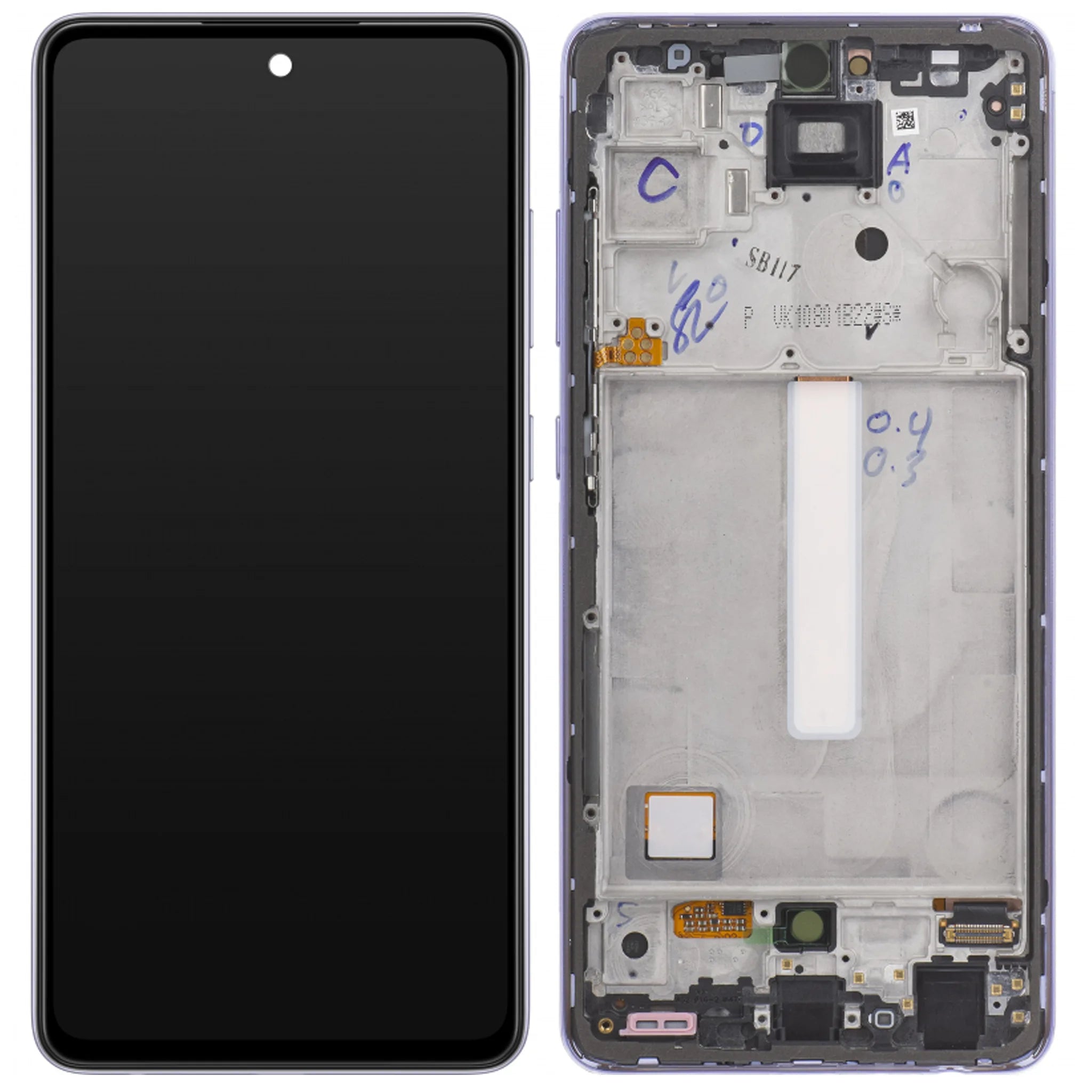 Original Samsung Galaxy A52s Service Pack Display in Awesome Black.